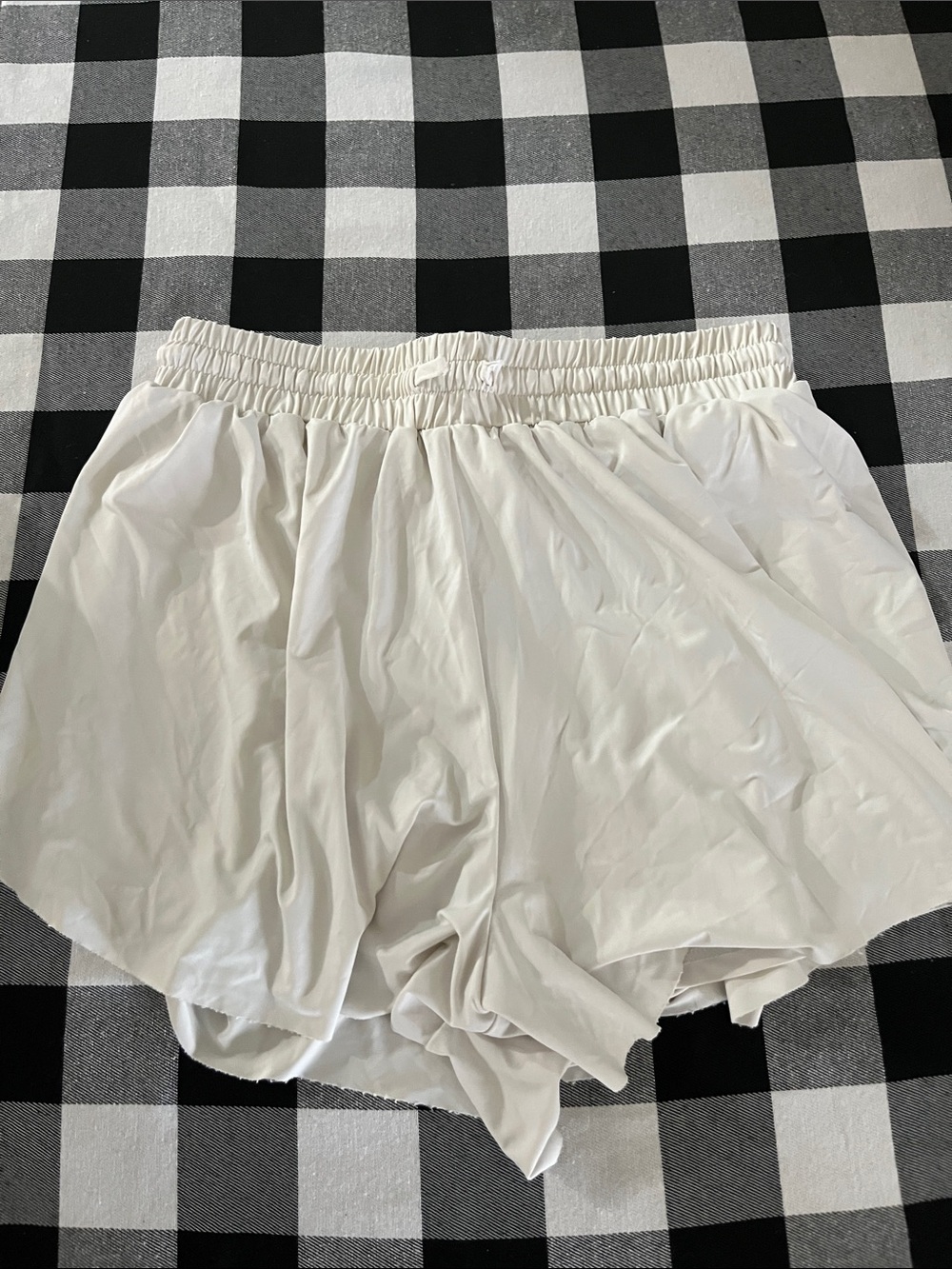 Cato White Athletic Elastic-Waist Shorts